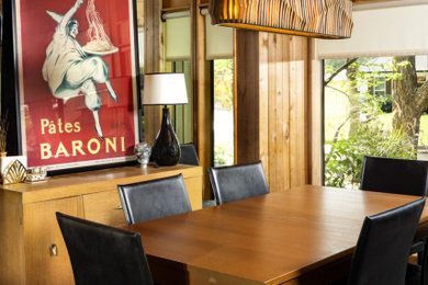 Dining room - mid-century modern dining room idea in Dallas