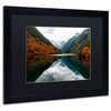 Philippe Hugonnard 'Mirror Lake' Art, Black Frame, Black Matte, 20"x16"