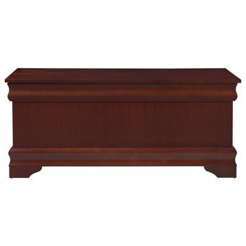 Cedar Chest With Flip Open Storage, Warm Brown