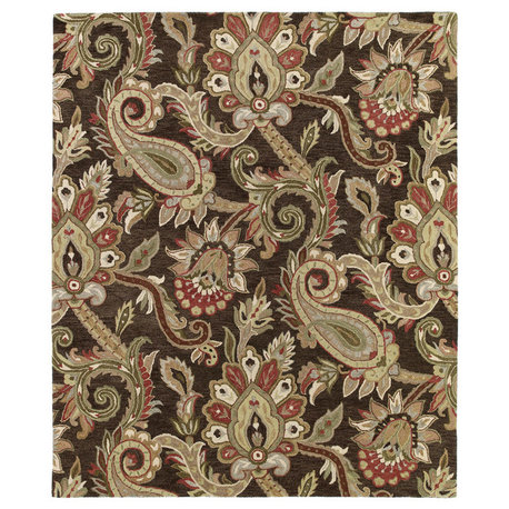 Kaleen Helena Chocolate Hand-Tufted Rug, 2'x3'
