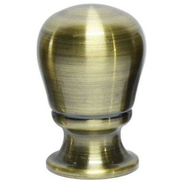 Urbanest Torrent Lamp Finial, 1 13/16", Antique Brass