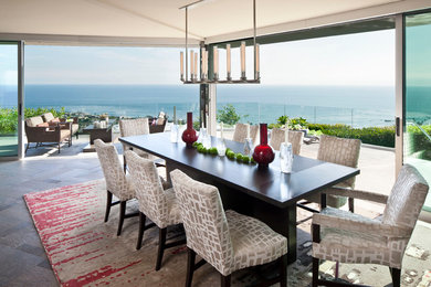 Trendy great room photo in Orange County
