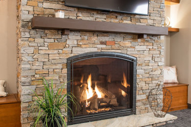 Fireplaces with TV above