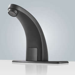 BathSelect Automatic Touchless Sensor Faucet, Black Regular - Showerheads And Body Sprays