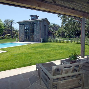 Patio and Pool House
