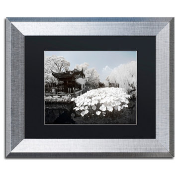 Philippe Hugonnard 'Meditation' Art, Silver Frame, Black Matte, 14"x11"
