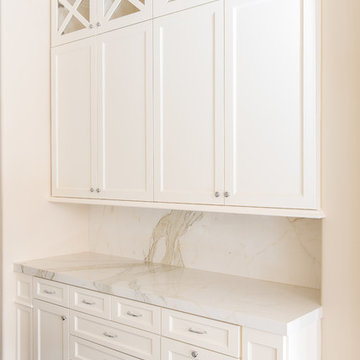 Custom white kitchen design
