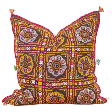 Cheaya Rajasthani Embroidered Decorative Pillow
