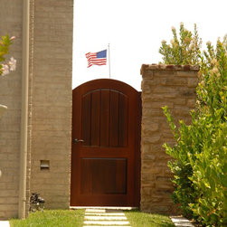 Clean and Simple Wood Gates - Home Fencing And Gates