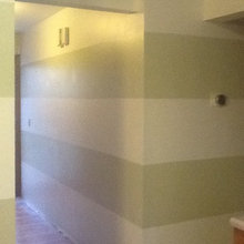 Kitchen Horizontal Striped Walls