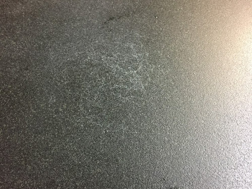 White Spots On My Honed Black Granite, How To Remove White Stains From Black Granite Countertops