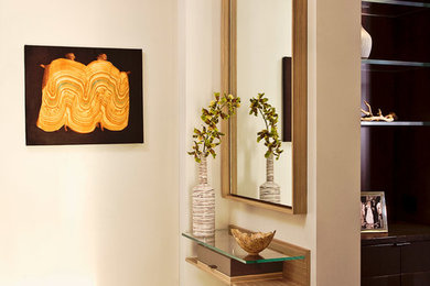 Inspiration for a contemporary hallway remodel in New York