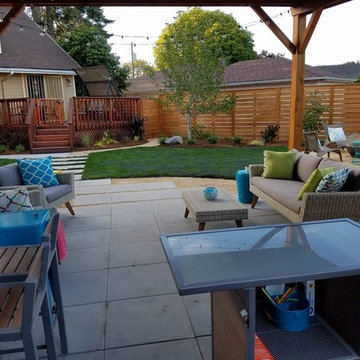 Northeast Portland - Blessing Landscape Design, Client Installed Backyard