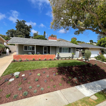New landscaping , drought tolerant plants ,drip and decorative pots