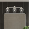 Willow 3 Light Brushed Nickel Vanity Sconce