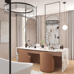 Where Functionality Meets Luxury in the Serenity Spa - Bathroom Mirrors