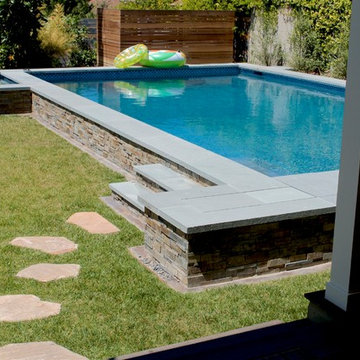 Custom Elevated Pool and Spa