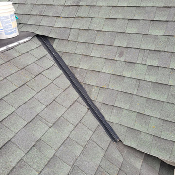 Improper flashing and chimney repair before and after