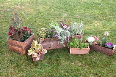 Reclaimed Redwood Planter Boxes