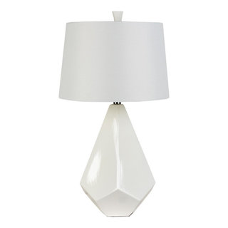 Table Lamp by Surya, White - Transitional - Table Lamps - by