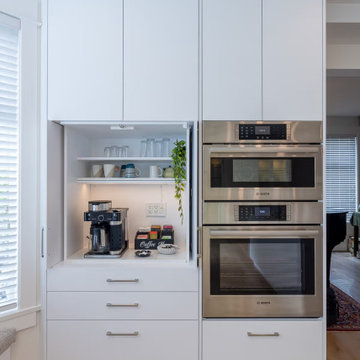 Richmond Kitchen Detail - Appliance Garage, Coffee Bar & Double Bosch Ovens