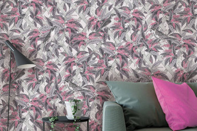 Holden Decor Cassidy Dusty Pink/Grey Wallpaper
