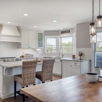 Colonial Maple Bright White Cabinets | Cabinets.com