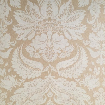 grasscloth damask wallcovering