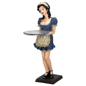 Genevieve Buxom French Maid Pedestal Sculptural Table