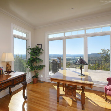 Beautiful Home Office with New White Windows - Renewal by Andersen Georgia