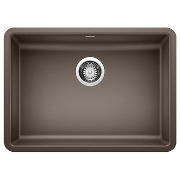 Blanco 442546 Precis 25"x18" Granite Single Bowl Kitchen Sink, Cafe Brown