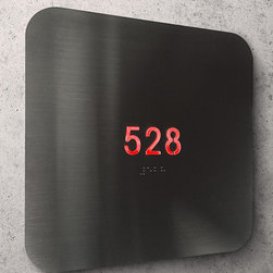 Lighted Room / Entrance Number Signs - Custom Lighted Address Signs - House Numbers