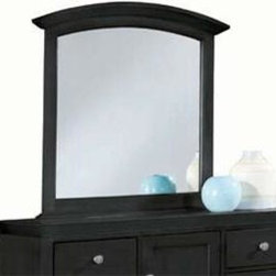 Vertical Mirror- Black - American Drew Sterling Pointe Collection 181-050B - Makeup Mirrors