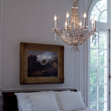 Schonbek Lighting AM5406N-25BLM Amytis Sandstone 6 Light Chandelier