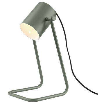 Sahara 14" Matte Green Swing Shade Desk Lamp