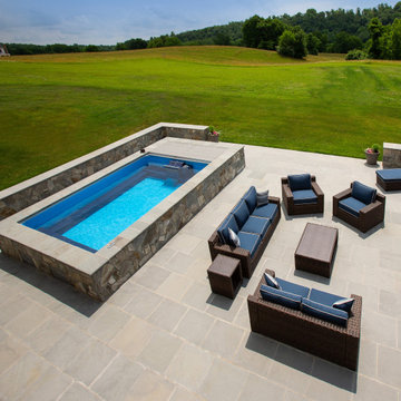 Middleburg, Virginia - Stone Patio with Endless Pool