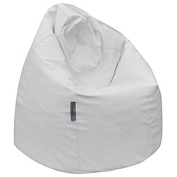 Contemporary Bean Bag Chairs The Pear Bean Bag Chair, White