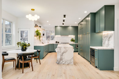 Trendy kitchen photo in Denver