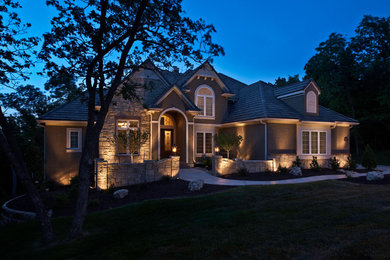 Inspiration for a timeless exterior home remodel in Charlotte