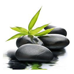 Platin Art's Deco Glass Wall Decor- Stone Reflections - Wallpaper