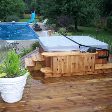 Deck, Paved Walkway, and Landscaping