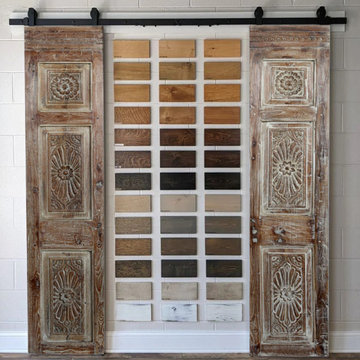 Carved Pantry Doors, Accent Barndoors
