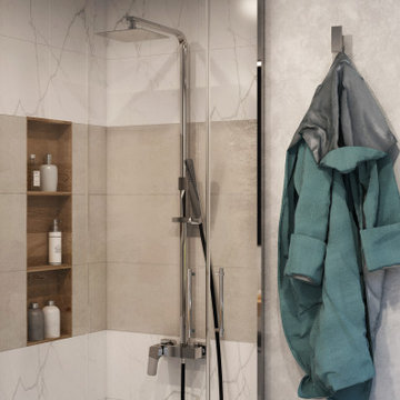 Render per una proposta di ristrutturazione di un bagno