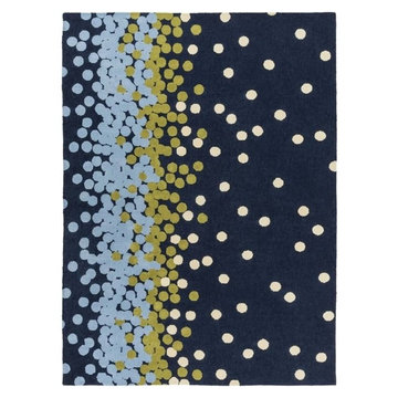 Surya Abigail Abi-9052 Rug, Navy/Sky Blue/Lime, 8'x11'