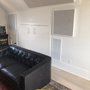 Custom Built Recessed Full Size Murphy Wall Bed - White Finish