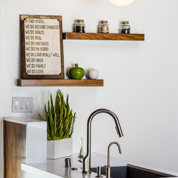 1951 mid-century modern home remodel Before & After