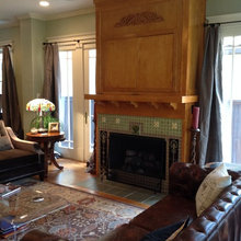 craftsman tile fireplace