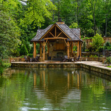 Lake house kitchens