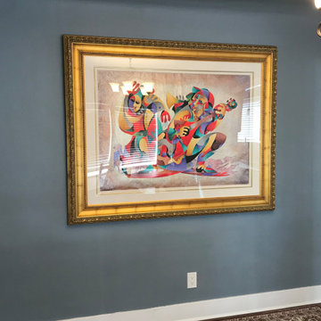 Fine Art Hanging, Diningroom - New Home Set Up