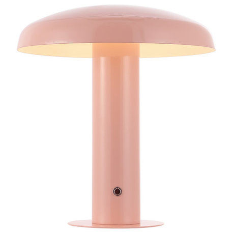 Bohemian Rechargeable/Cordless Iron Dimmable Integrated LED Mushroom Table Lamp